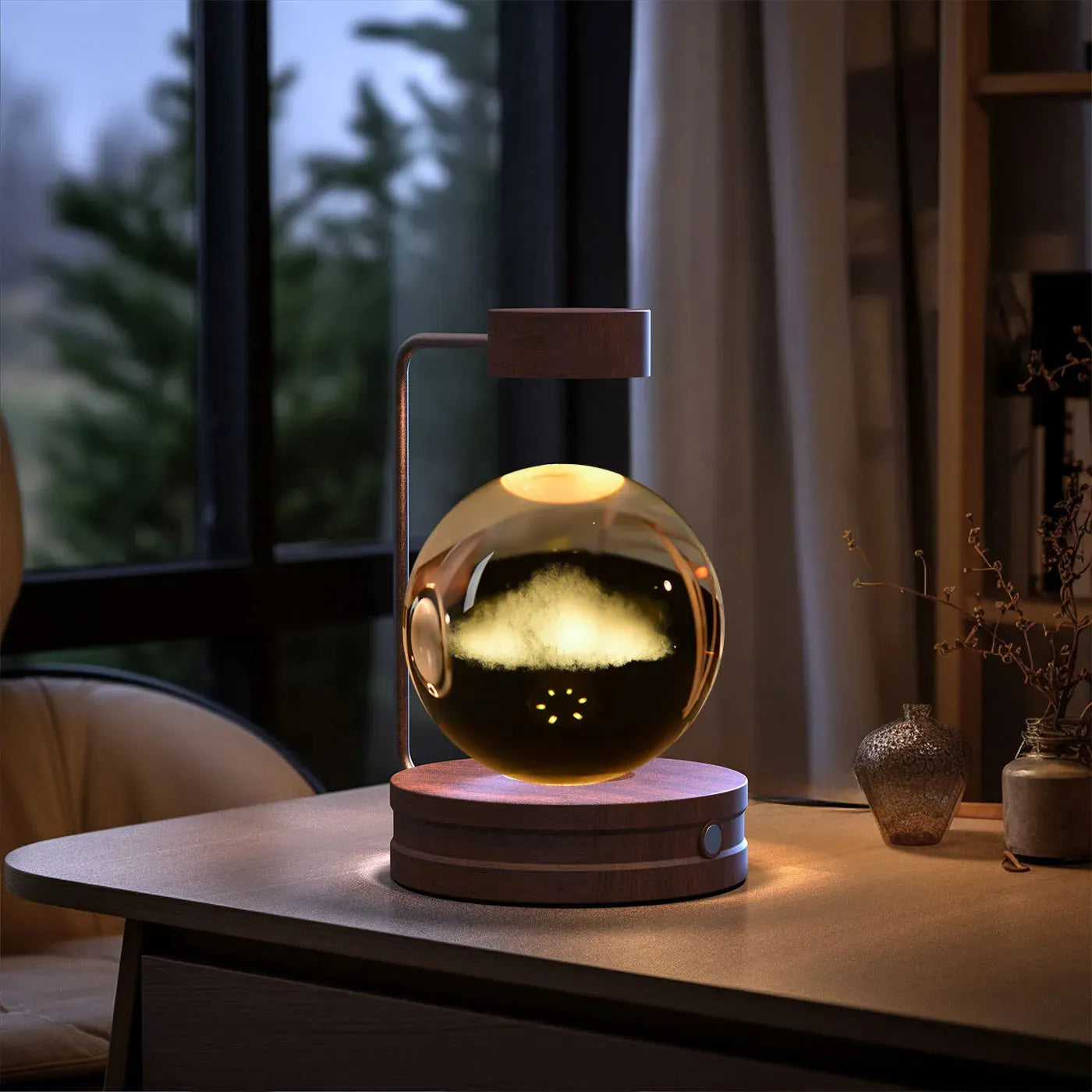Crystal Ball Cosmic Dinosaur Indoor Night Light USB Power Warm Bedside Light Birthday Gift Night Lamp - Bellarte Enchanté Crystal Ball Cosmic Dinosaur Indoor Night Light USB Power Warm Bedside Light Birthday Gift Night Lamp